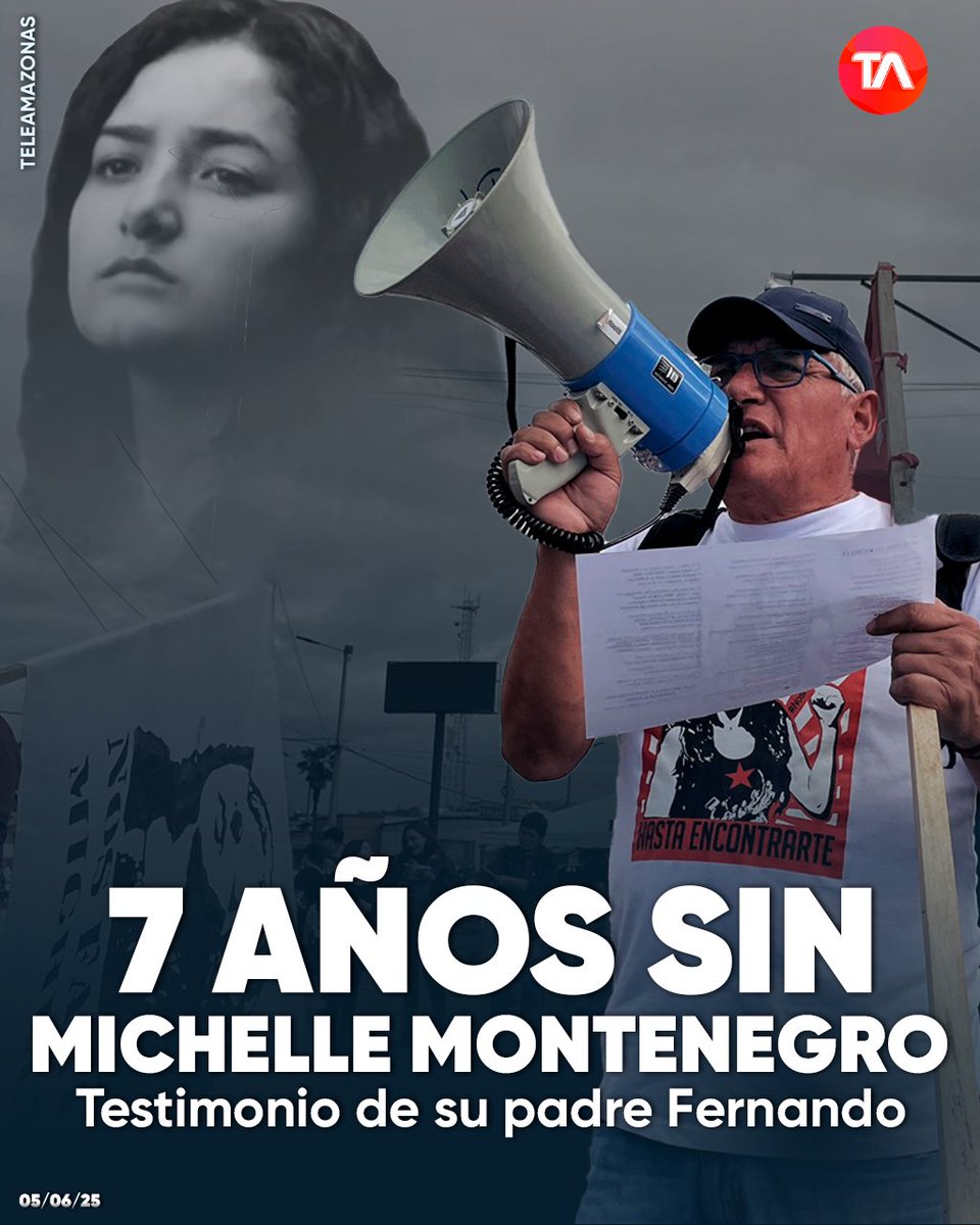 #PODCAST | “Recorrimos Ecuador, Perú y Colombia para buscar a mi hija”. Se cumplen siete años de la desaparición de Michelle Montenegro; su padre Fernando comparte su testimonio ow.ly/25WK50W5fZI