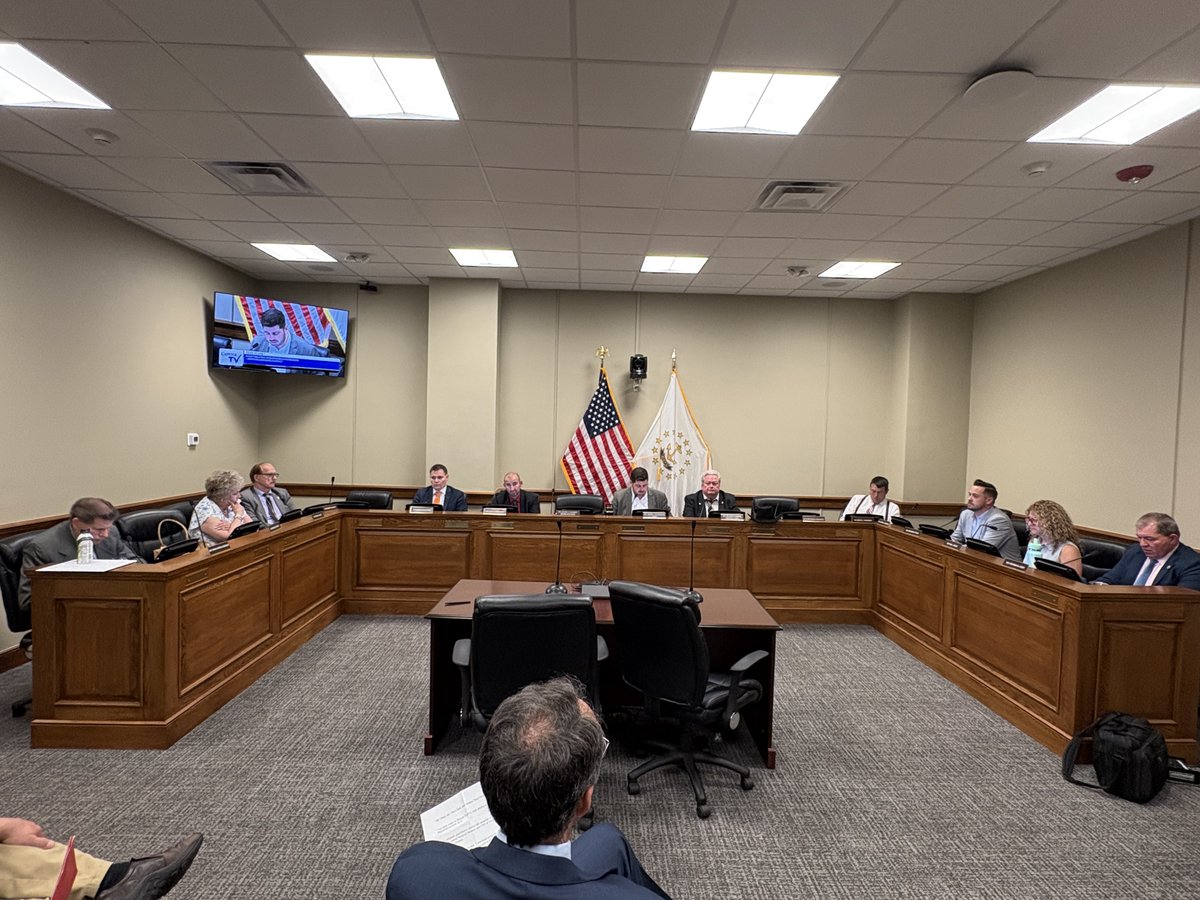 Rhode Island House of Representatives (@rihouseofreps) on Twitter photo Happening now: the House Committee on Corporations, chaired by <a href="/RepJoeSolomon/">Joe Solomon</a>, is meeting.
The agenda is online: status.rilegislature.gov/documents/agen…
The meeting will air on <a href="/RICapitolTV/">RICapitolTV</a> and is livestreaming at capitoltvri.cablecast.tv, where a recording will be available to view on demand. Happening now: the House Committee on Corporations, chaired by <a href="/RepJoeSolomon/">Joe Solomon</a>, is meeting.
The agenda is online: status.rilegislature.gov/documents/agen…
The meeting will air on <a href="/RICapitolTV/">RICapitolTV</a> and is livestreaming at capitoltvri.cablecast.tv, where a recording will be available to view on demand.