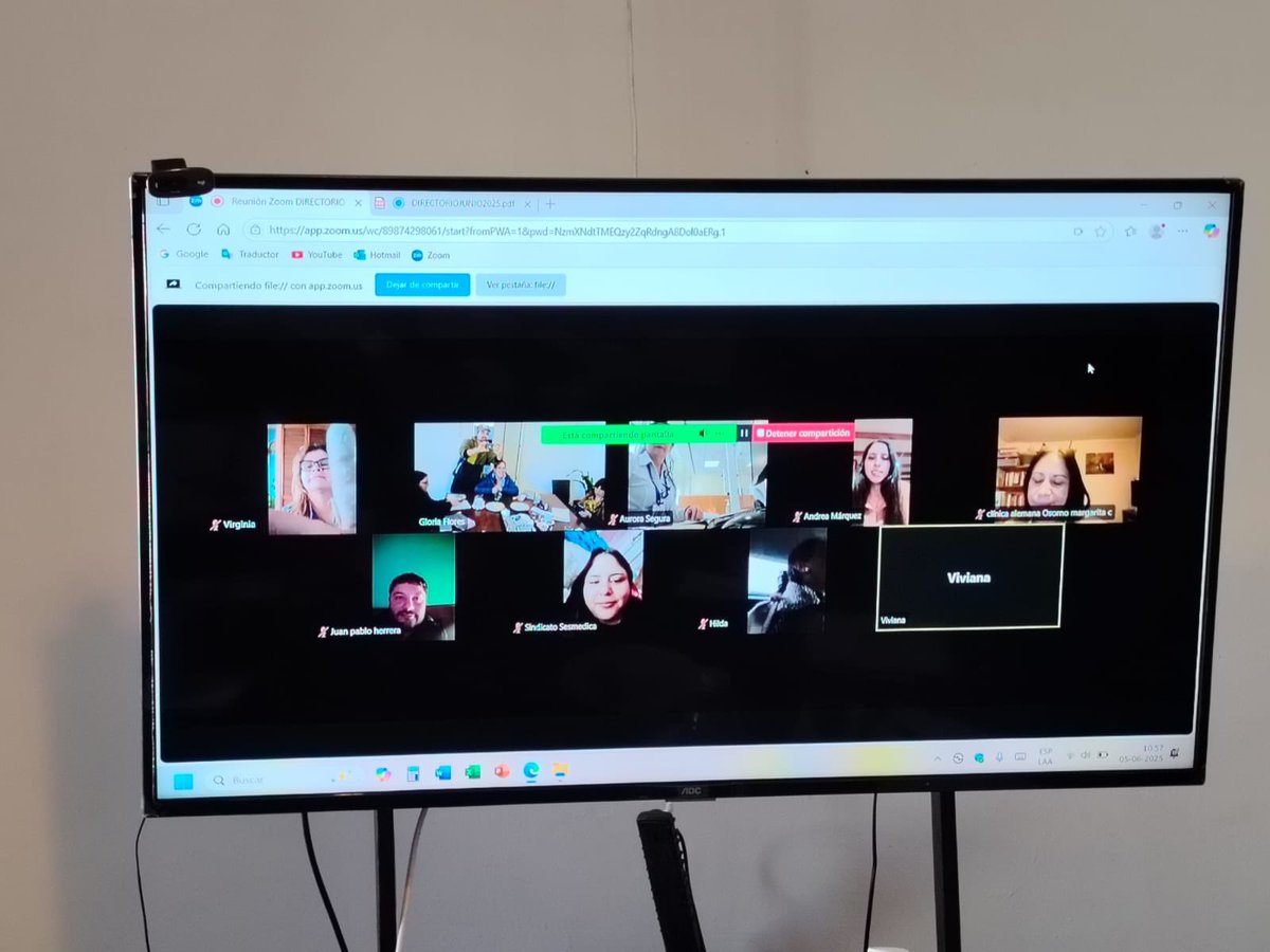 fenassap's tweet photo. ✅👉Hoy el Directorio de @fenassap realizó su reunión mensual, espacio en que abordamos temas de contingencia y desafíos de trabajo sindical; instancia en que estuvimos acompañados por nuestra Directora Regional de UNI Care @uniamericas Lucía Lindner @LucaLindner9 
#SaludPrivada https://t.co/9p0pdcexel