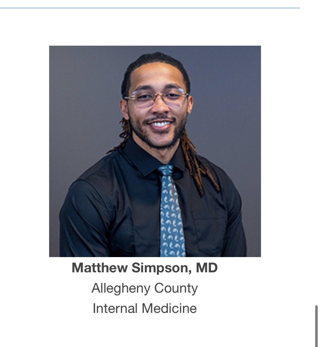 Tas Kapetanos MD (@tkapetanos) on Twitter photo And how about PGY3 and soon to be <a href="/MSMEDU/">Morehouse School of Medicine</a> #PCCM fellow <a href="/MattSimpsonMD/">Matthew Simpson, MD</a> 👏🏼👏🏼👏🏼
Matt is a leader and innovator inside and outside of the hospital, and a rising star in medicine
Respect to <a href="/PAMEDSociety/">PA Medical Society</a> for recognizing a resident for this honor And how about PGY3 and soon to be <a href="/MSMEDU/">Morehouse School of Medicine</a> #PCCM fellow <a href="/MattSimpsonMD/">Matthew Simpson, MD</a> 👏🏼👏🏼👏🏼
Matt is a leader and innovator inside and outside of the hospital, and a rising star in medicine
Respect to <a href="/PAMEDSociety/">PA Medical Society</a> for recognizing a resident for this honor