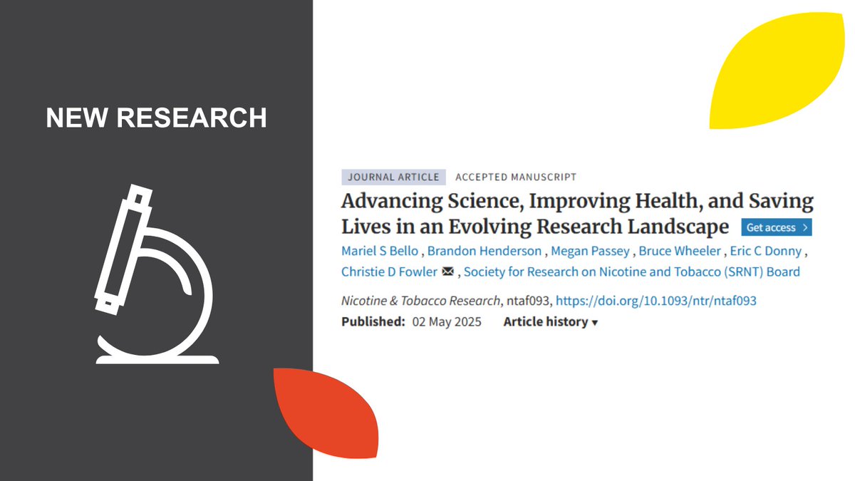 The Daffodil Centre (@daffodilcentre) on Twitter photo NEW RESEARCH🔬| This piece highlights how funding cuts under the Trump administration are stalling progress in tobacco research - disrupting careers and weakening tobacco control efforts at a critical time for public health.
READ MORE🔗 doi.org/10.1093/ntr/nt…
✍️ <a href="/MarielSBello/">Mariel Bello, PhD</a> NEW RESEARCH🔬| This piece highlights how funding cuts under the Trump administration are stalling progress in tobacco research - disrupting careers and weakening tobacco control efforts at a critical time for public health.
READ MORE🔗 doi.org/10.1093/ntr/nt…
✍️ <a href="/MarielSBello/">Mariel Bello, PhD</a>