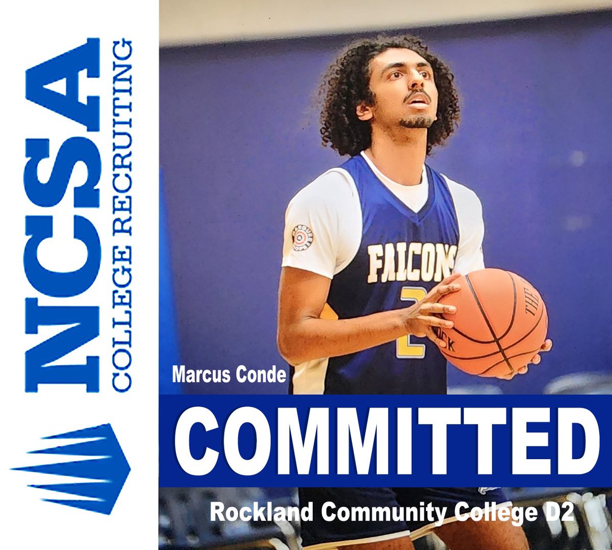 Marcus_Conde_'s tweet photo. I’m excited to announce my commitment to Rockland Community College. I wanna thank my family, coaches, friends, and most importantly God for supporting me as I take another step in my career. https://t.co/CBnDUdbJsM