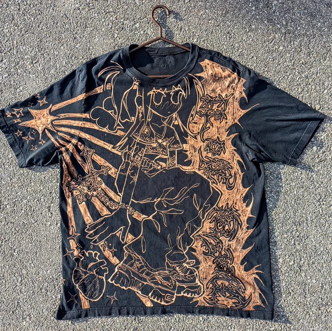 Bleached shirt drop