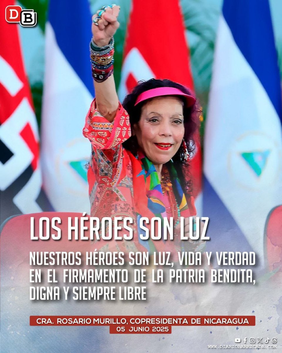 Levanta la ✋ si estás de acuerdo con la afirmación de nuestra copresidenta cra Rosario Murillo, sobre nuestros héroes. #4619SiempreMásAllá #NoPudieronNiPodrán
