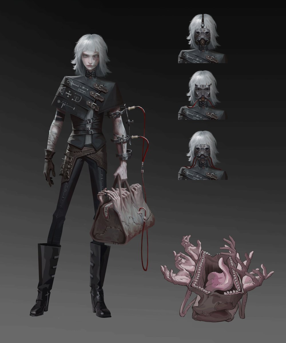 RickChe73539491's tweet photo. This is my latest personal creation (still being revised and polished), and its content revolves around organizations engaged in human organ harvesting, trading, and modification activities.🧐#Art #CharacterDesign  #Illustration #OCArt  #FantasyArt https://t.co/l4DdcejjE9