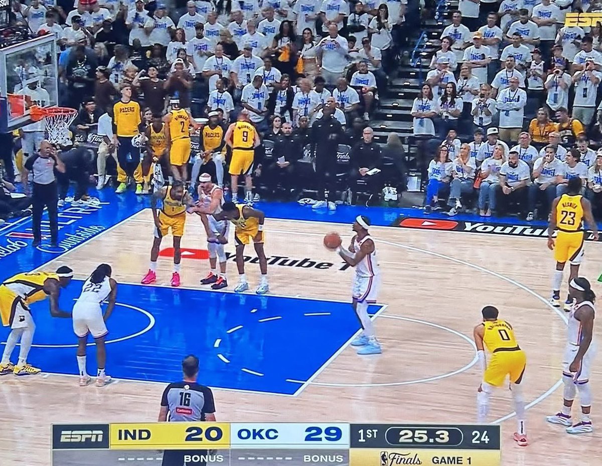AJStavole's tweet image. Just turned on the #nbafinals &amp;amp; SGA is already doing his signature move