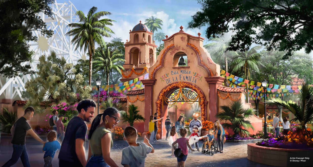 LOCATION CONFIRMED! Disneyland Resort reveals that the first-ever attraction themed to Pixar's "Coco" will be near Paradise Gardens Park and Pixar Pier at Disney California Adventure park. di.sn/60144DULm