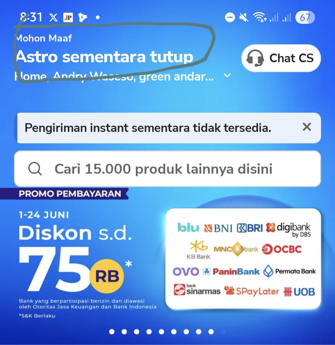 Aaaaakkk astro lebaran tutup