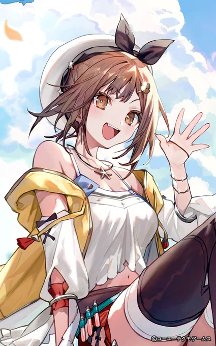 \#レスレリ メモリア紹介/ 「冒険と成長」 イラスト: ぶくろて()さん 冒険好きな錬金術士、ライザ。自由奔放な彼女は、自分の正義感と好奇心の赴くままに、今日も冒険している。 「一度しかない人生、ずっと大事なことに気付けないままっていうのは、なんだか嫌じゃない?」