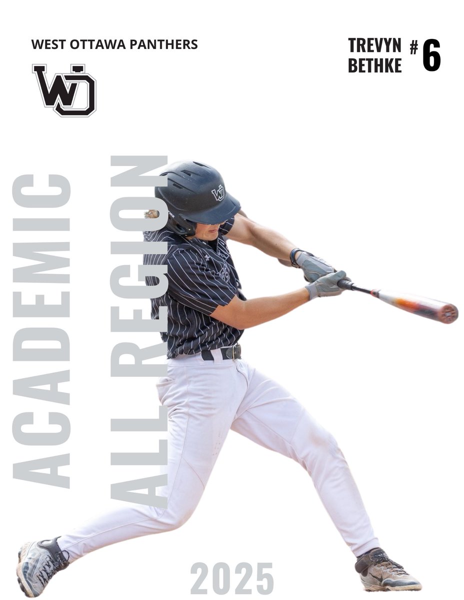 Congrats to our West Ottawa ⚾️ Academic All-Region Recipients!  Bright futures for these Student Scholar Athletes!  Way to make em say WO!  🖤⚾️🤍