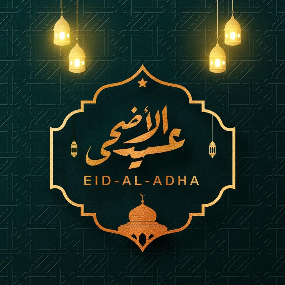 Eid Mubarak! Wishing everyone a joyful and peaceful Eid Al-Adha 🌙🐑💛 #EidulAdha2025 #EidAlAdha #EidMubarak