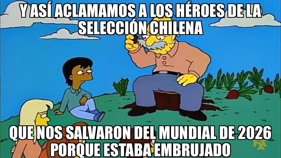 aasolism's tweet photo. Gracias #LaRoja, Vidal, Gareca y Milad por esta eliminación y salvarnos del mundial del 2026. Nos vemos en 2030. #VamosChile https://t.co/qN4JtwJSZj