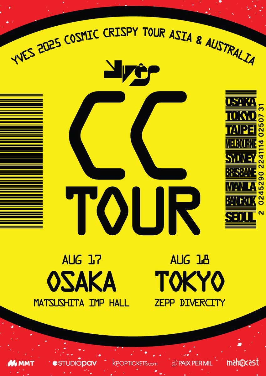 🍎#YVES 2025 COSMIC CRISPY TOUR ASIA & AUSTRALIA in JAPAN🍎 📍松下