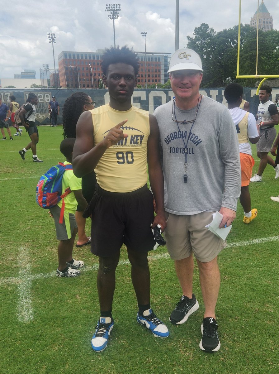 _gabrielwatson's tweet image. Got a chance to compete this afternoon at the @GeorgiaTechFB prospect camp with other good athletes across the region. Met some great coaches and players. 

@On3Recruits @BohannonBrian 
@NwGaFootball @PrepRedzoneGA @bsa28_ @ChadSimmons_ @NEGARecruits @borntocompete @FBUcamp