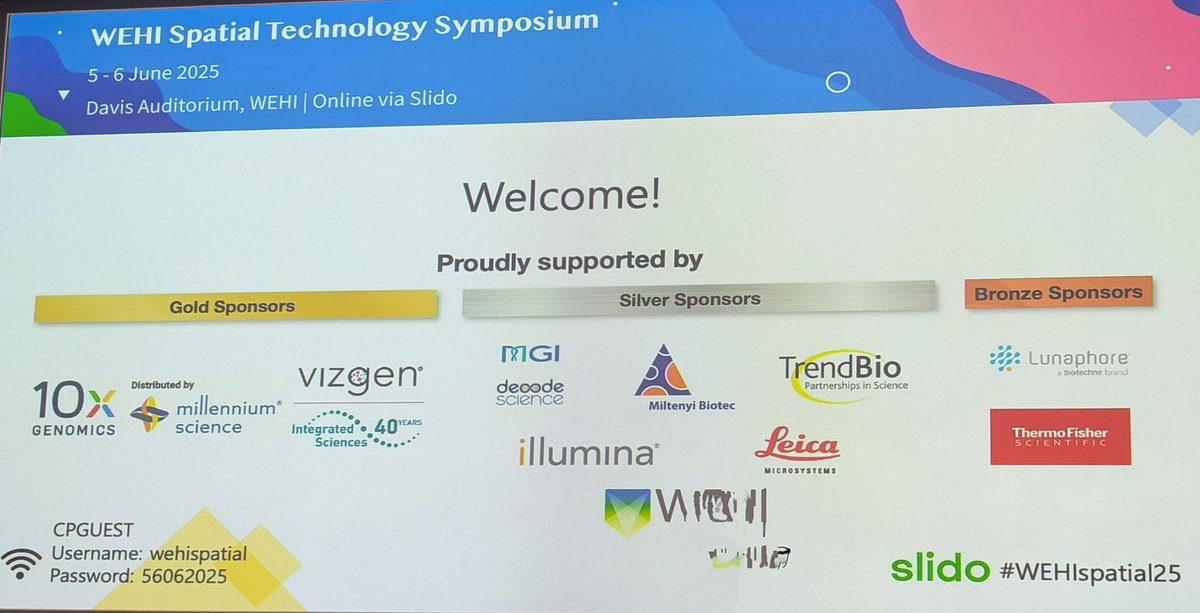 Theo_BrainC_lab's tweet image. The Who&apos;s Who of spatial biology in Australia &amp;amp; SE Asia at the WEHI Spatial Technology Symposium in Melbourne. A fabulous lineup of speakers &amp;amp; platform leaders highlighting the fast moving research &amp;amp; tech in #spatial #biology