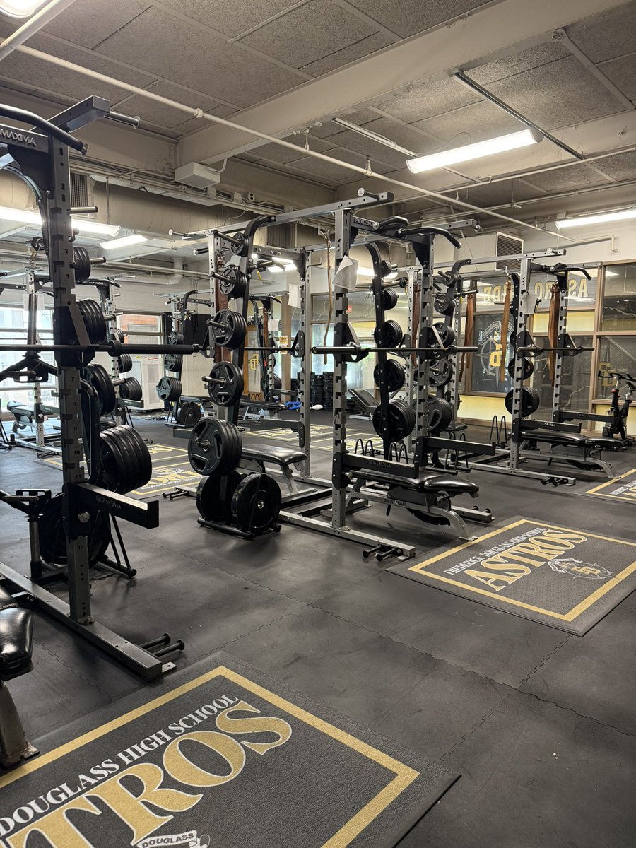 Upgrades …upgrades!!!!! The football team got the weight room looking good!!!!! The Astro Way!!!