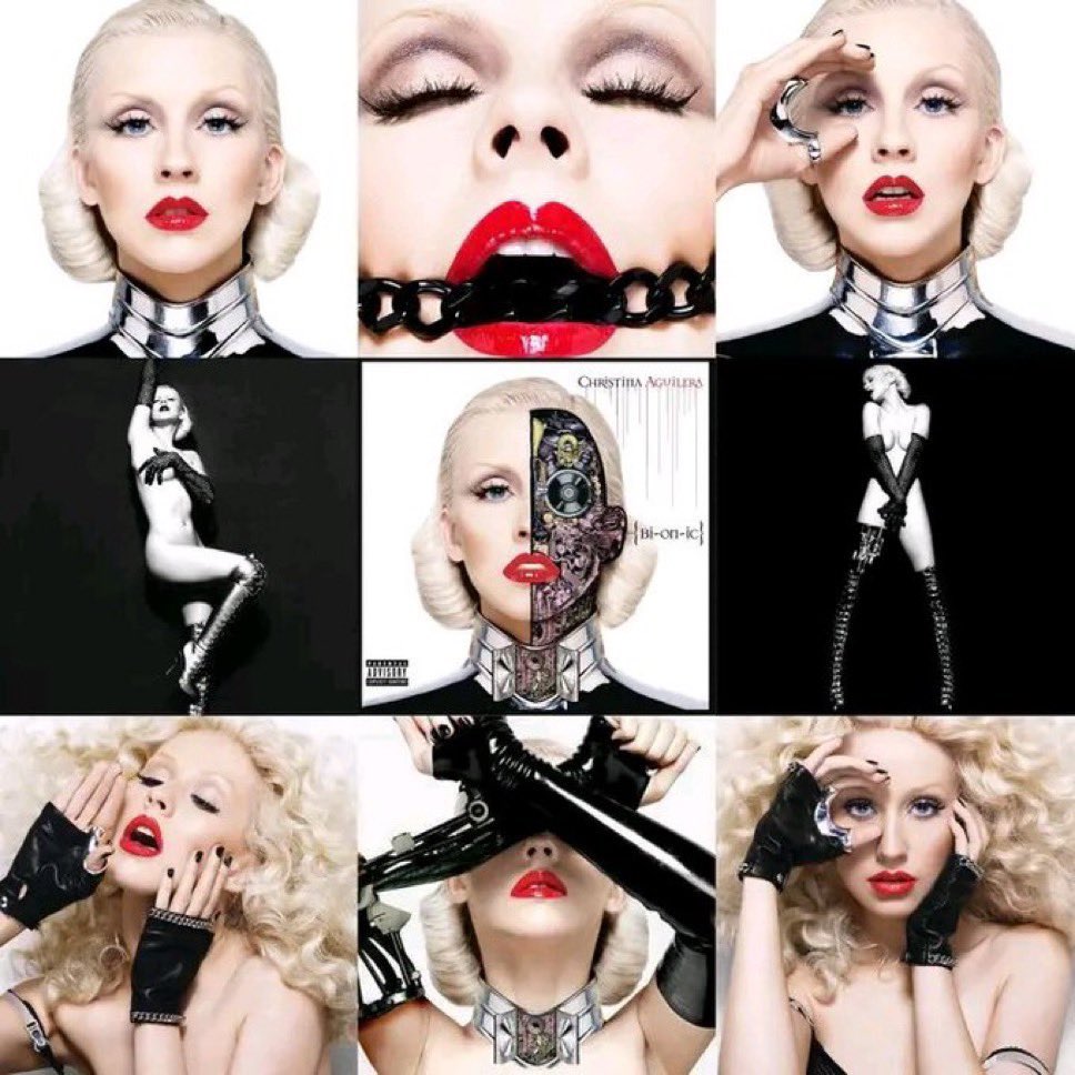 PaoLore84's tweet image. Hace 15 años, #ChristinaAguilera publicaba su  álbum  #Bionic

Es un álbum ElectroPop, R&amp;amp;B y baladas donde como tal, el álbum está dividido en 2 partes: su lado robot el cual, muestra su lado sexy y salvaje y su lado humano, el cual muestra su lado vulnerable y muestra como