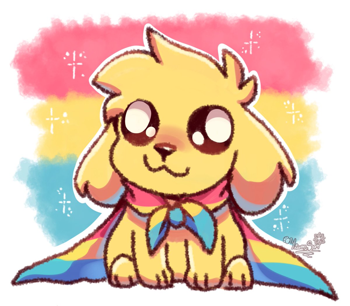 Pansexual
💗💗💗
💛💛💛
💙💙💙
#PrideMonth #CoMPas
#pridemonth2025
Es simple pero muy bonito chicos Uwu💗💛💙
Nuestro perro que le gusta el pan >:3
Y su bonita bandera <a href="/MikecrackYT/">Mikecrack ໒(ᵔᴥᵔ)७</a>