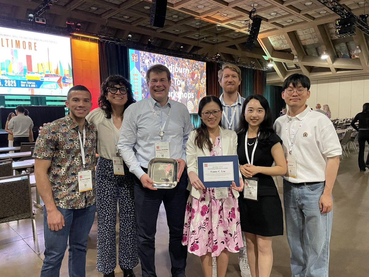 Our 2023 paper on #TopDownProteomics is recognized with #RonHitesAward at #ASMS2025 for Outstanding Publication in <a href="/J_ASMS/">J. of the American Society for Mass Spectrometry</a>. Very thankful to all coauthors. <a href="/FannyCLiu/">Fanny Caroline Liu</a> <a href="/ErinPanczyk/">@empanczyk.bsky.social</a>

<a href="/FSUResearch/">FSU Research</a>