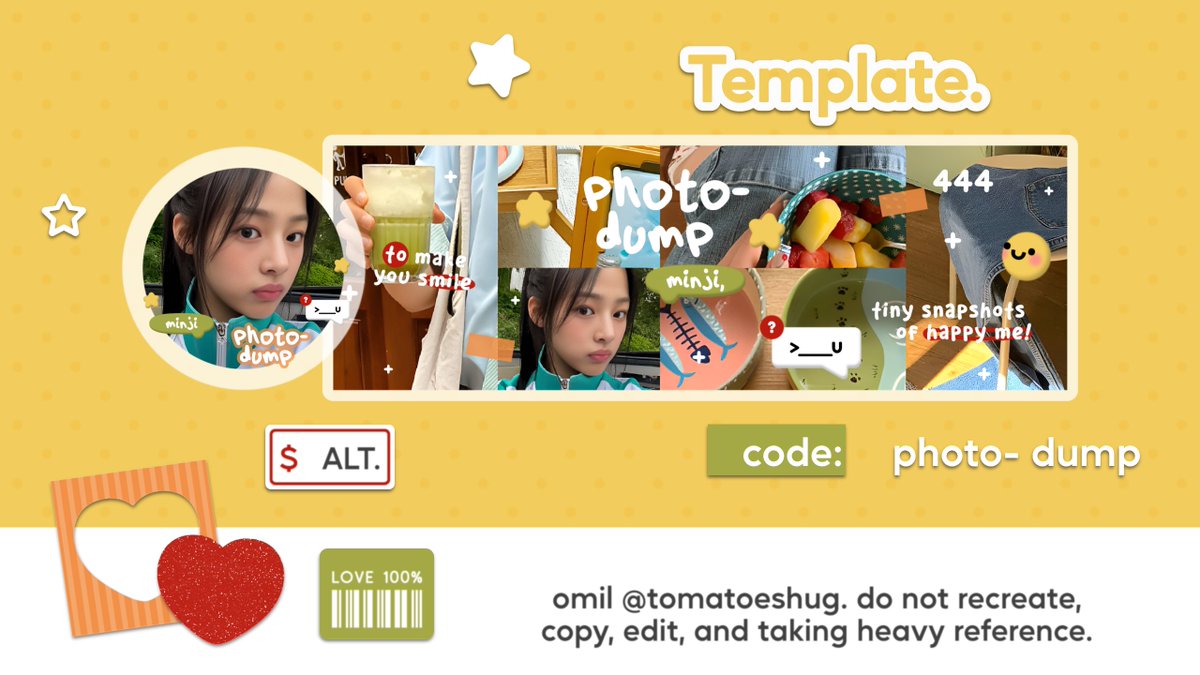 bantu repost please, thank you 💟

halooo manteman! mumpung 6.6 aku mau adain SPECIAL PRICE untuk 4 TEMPLATE LAYOUT berikut ini. harganya tertera di alt ya, jangan lupa cek reply juga 🍅☀️

#zonauang