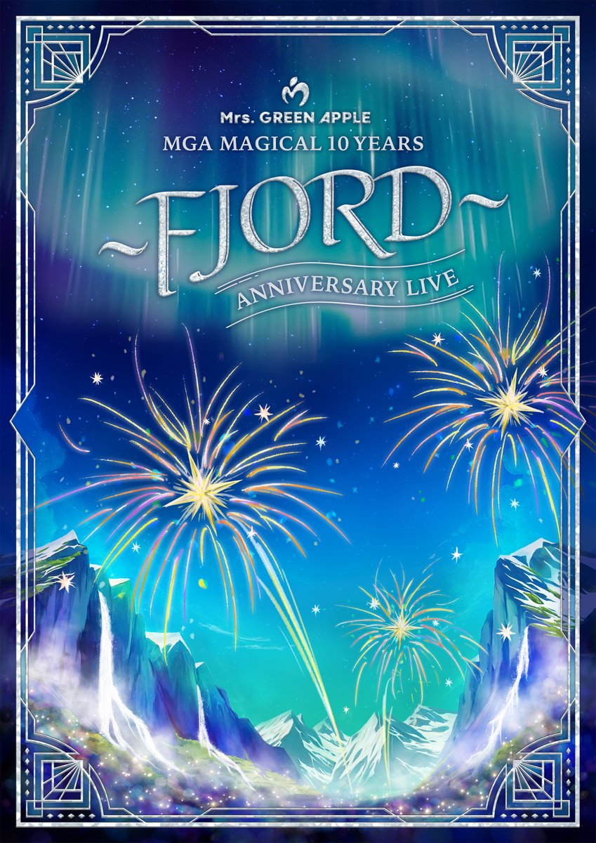 ──────────
#MrsGREENAPPLE
MGA MAGICAL 10 YEARS
ANNIVERSARY LIVE
 〜FJORD〜
──────────
U-NEXTにて生配信が決定💁‍♀️

🗓️7/27(日) 18時～
🎟️5,000円(税込) 
※6/28(土)より販売開始
✅アーカイブ配信（見逃し配信）あり

Mrs. GREEN APPLE史上最大規模となる