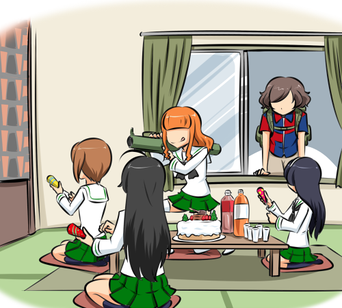 過去絵にて失礼いたします
#秋山優花里生誕祭2025  
#秋山優花里生誕祭
秋山殿、お誕生日おめでとうございます‼️🎉🎉🎂🎉🎉 