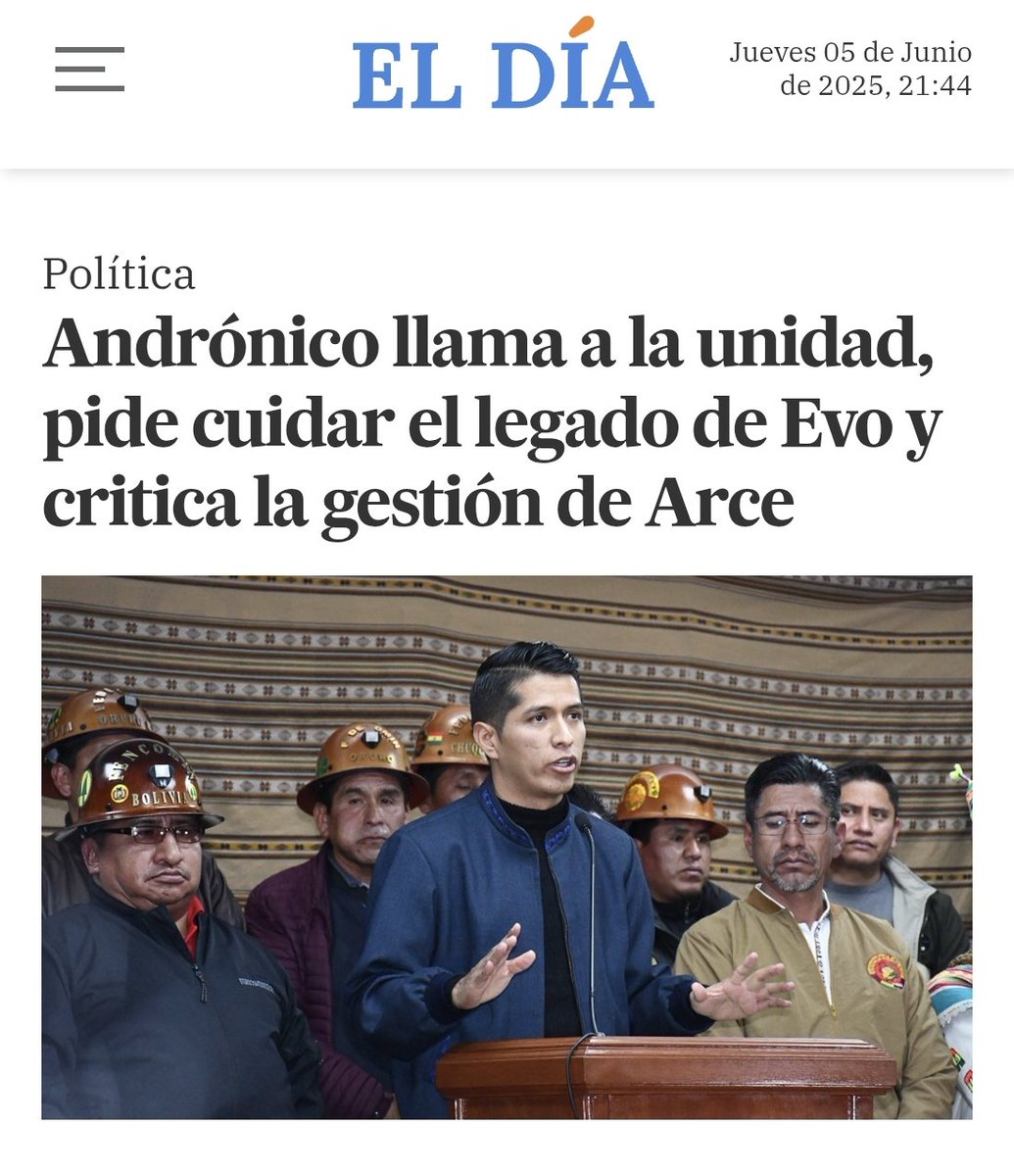 Andronico quiere cuidar el legado de Evo. ¿Cual es el legado de Evo? Despilfarro, viajes con ñatitas, corrupción, pederastia, bloqueos, persecución politica, destruccion de la justicia, avasallamientos, miseria, odio.... Ayudenme a continuar la lista, hay para todos.