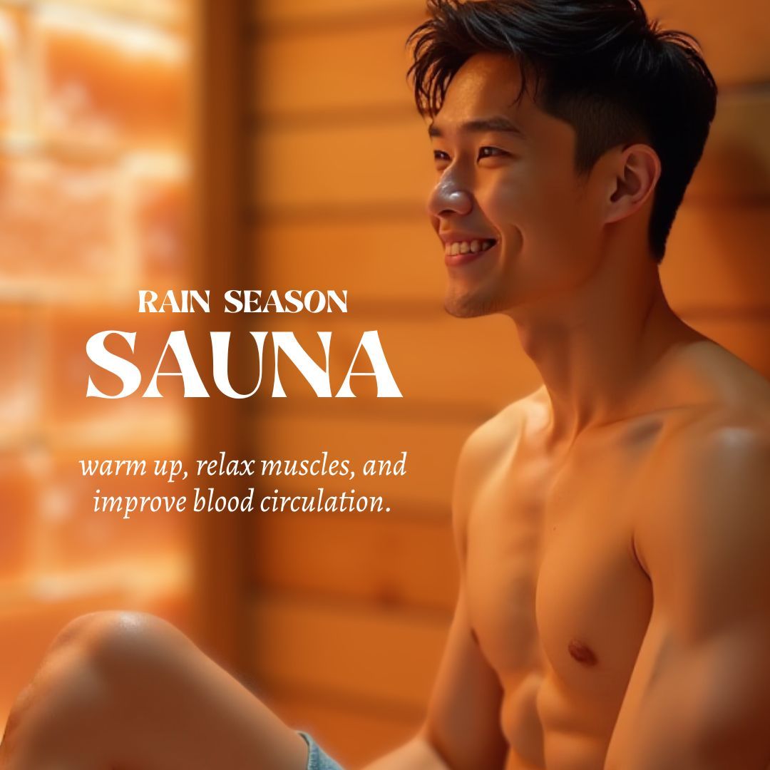 ☔️🌿 ฝนแบบนี้ มาอบซาวน่ากันไหม
อากาศชื้น ๆ ทำให้ร่างกายอึดอัด ซาวน่าช่วยให้เหงื่อออก ไล่ความเย็น ลดความเมื่อยล้า และช่วยให้ร่างกายอบอุ่นจากภายใน แถมยังดีต่อระบบไหลเวียนเลือดอีกด้วย 🔥

มาชาร์จพลังในวันที่ฝนตกได้ที่ Kaikan CNX 
อบอุ่นทั้งร่างกายและหัวใจ ❤️

Damp weather can make