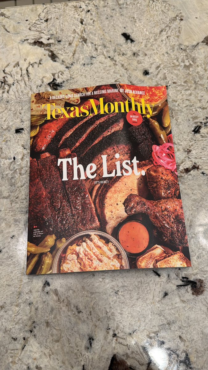 It's the time of year when I feel badly for those unfortunate souls forced to live in #notTexas. <a href="/TexasMonthly/">Texas Monthly</a> 50 best #BBQ Joints in the world. 

Who wants to try them all with me!?
