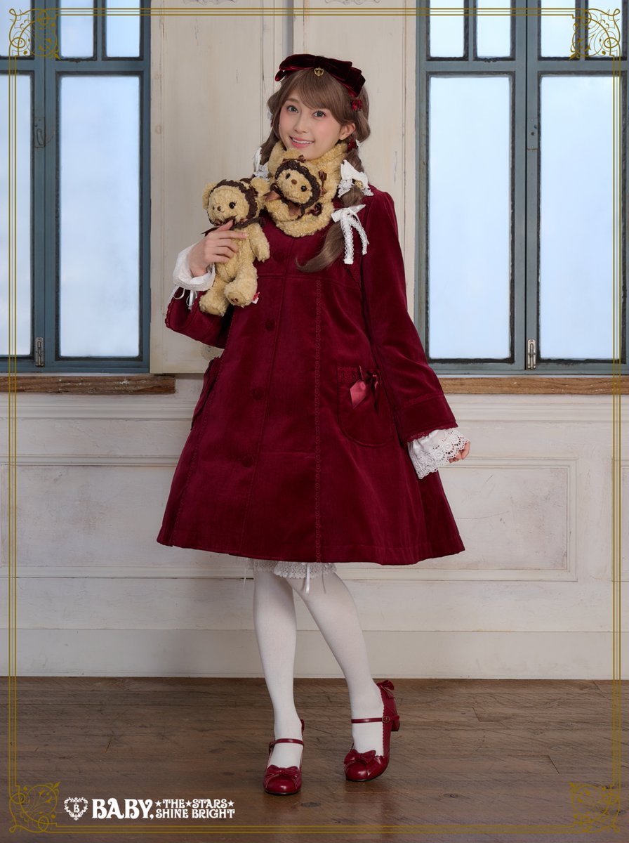 BABY新作情報】別珍小公女コート¥66,000エンジをご紹介♡別珍素材を