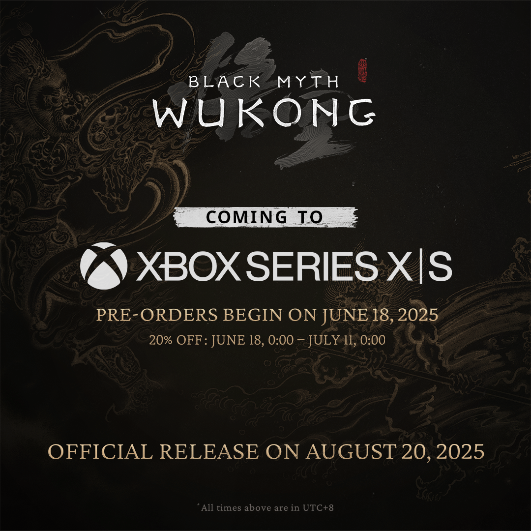 thegameawards's tweet photo. Black Myth Wukong will release for Xbox Series S and X on August 20. https://t.co/fgCpjyAEl4