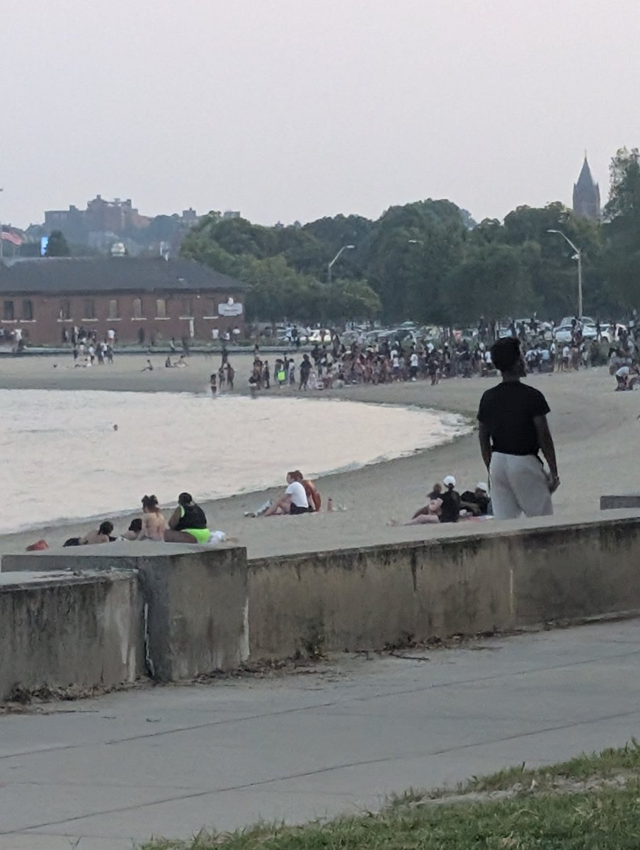 Not at all surprising considering this mob of people there when I was running a couple of hours ago. Plenty of cops around just waiting for something to happen. Why does this need to happen every summer????