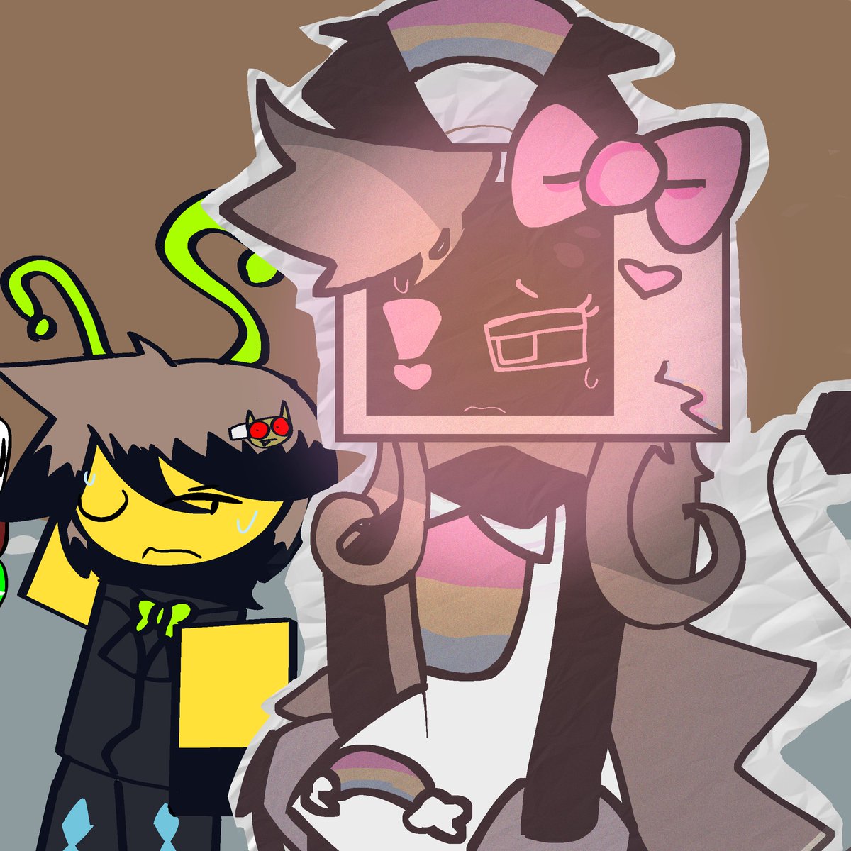 floppaclock_art's tweet image. Ruby :3, ignore the weirdo righttt there AuGh- #artwork #fundamentalpapereducation #fperuby