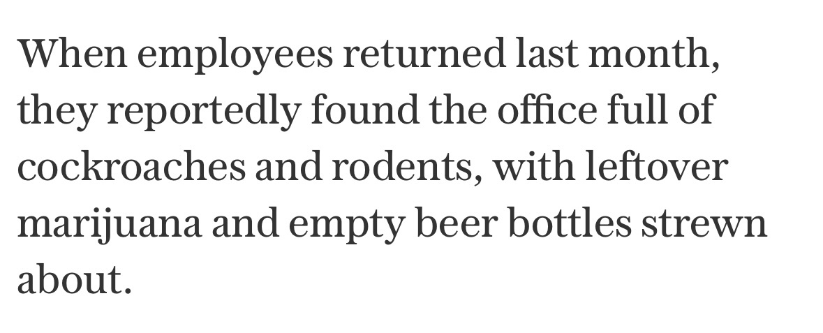 I just want people outside major blue urban areas to not to blame Elon or DOGE— this is how all of urban America is now.

telegraph.co.uk/us/politics/20…