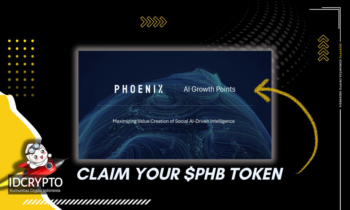 💰 GRATIS TOKEN $PHB buat Early User Phoenix! Task super gampang, cuma modal AI &amp; share!

Phoenix itu DePIN &amp; AI Project inovatif! Mereka punya PhoenixONE, AI canggih buat riset data &amp; bikin artikel otomatis.

✅ Fitur barunya PhoenixONE? Kamu bisa bikin artikel profesional cuma
