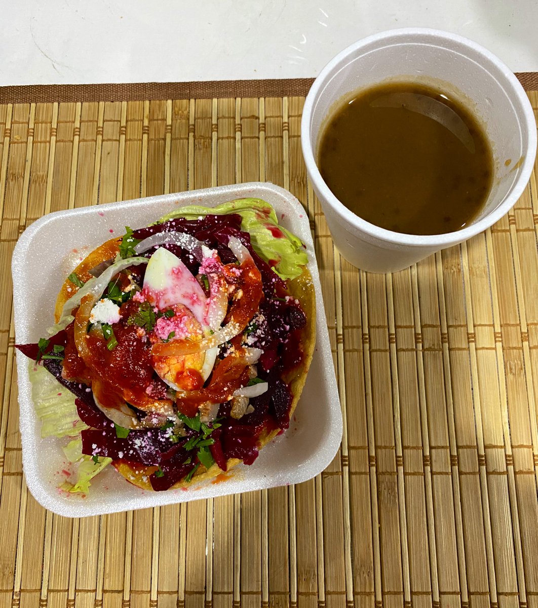 Fue atolito ceremonial y una enchilada 🤩🤤