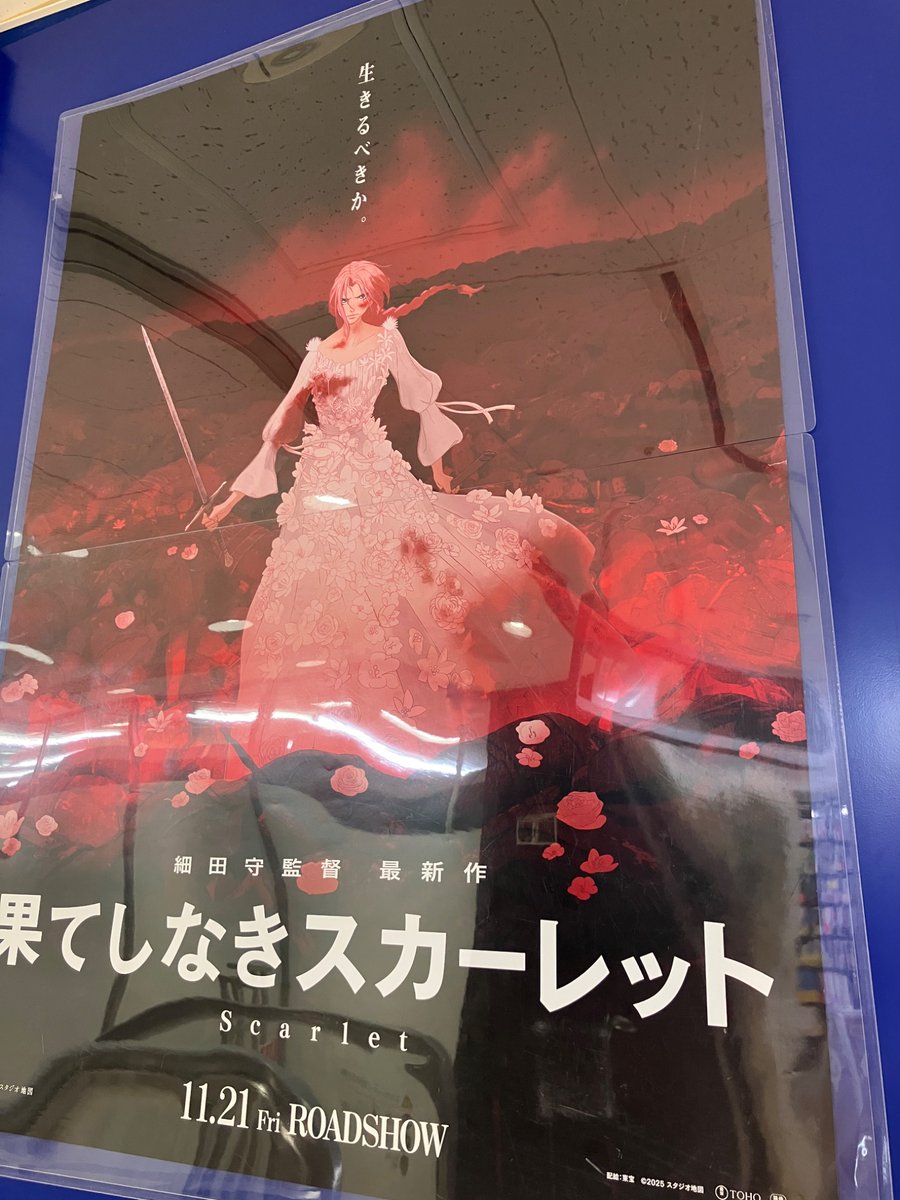 11月21日公開の細田守監督最新作『果てしなきスカーレット』 迫力のB1