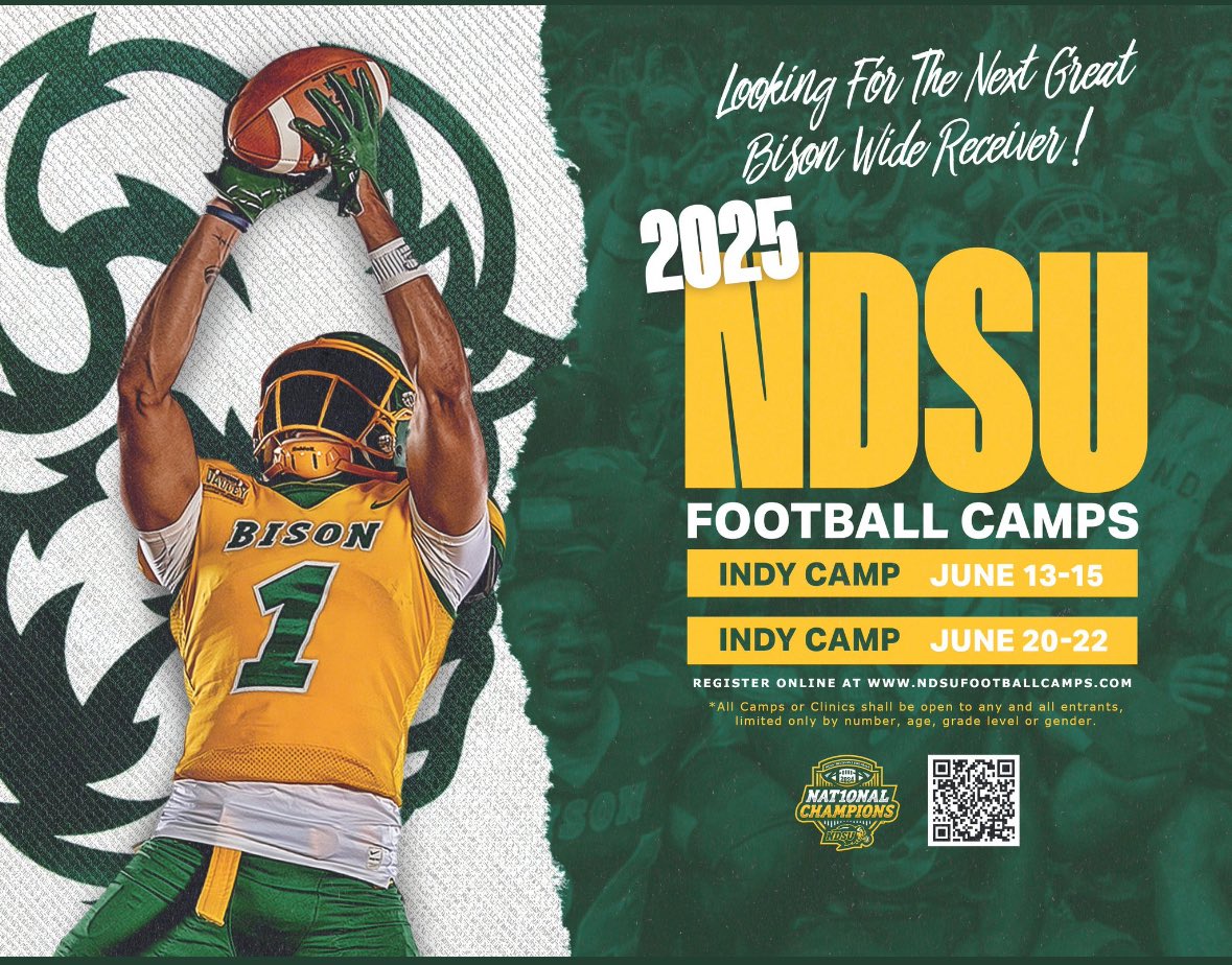 <a href="/DavidWienke15/">David Wienke</a> <a href="/NDSUfootball/">NDSU Football</a> Thanks for the camp invite!!
