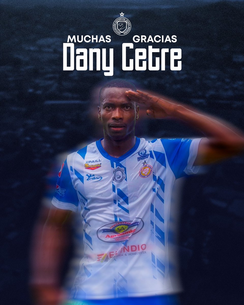 Hemos cedido en calidad de préstamo a C.D. Fuerte San Francisco a nuestro jugador Dany Cetre por el torneo Apertura 2025.

Gracias por tu compromiso  y haber defendido estos colores @danny_cetre98, suerte en tu nuevo  proyecto.👊