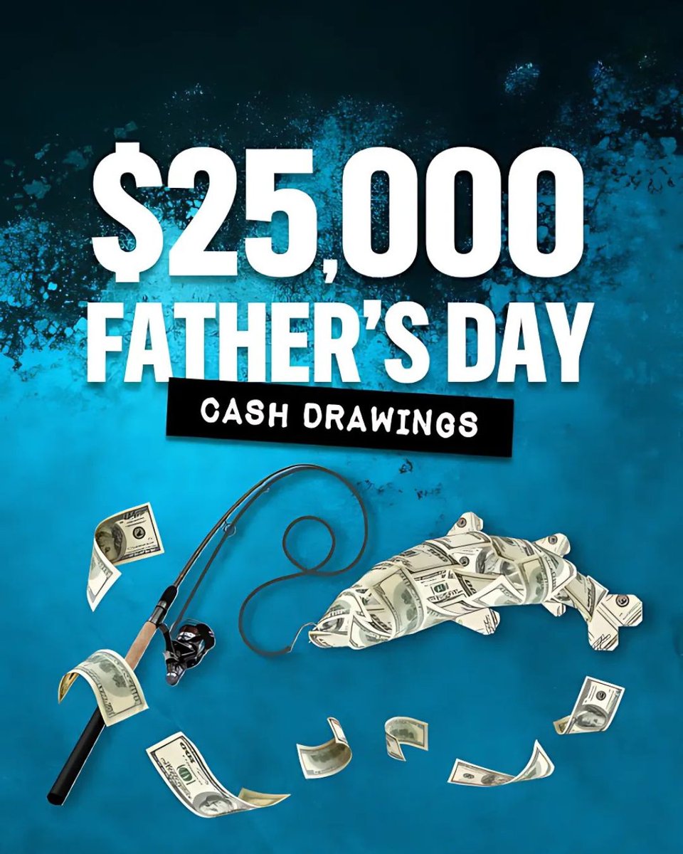 If he gets one more pair of socks, we riot. 🧦❌  Give Dad what he really wants: a shot at $25K. 💸

🎯 $5K drawings every hour from 4–8PM today.
🎰 Swipe. Play. Win.
💳 Hard Rock Gift cards = favorite child status.  

#HardRockTulsa #FathersDayAtHardRock #StayAndPlay