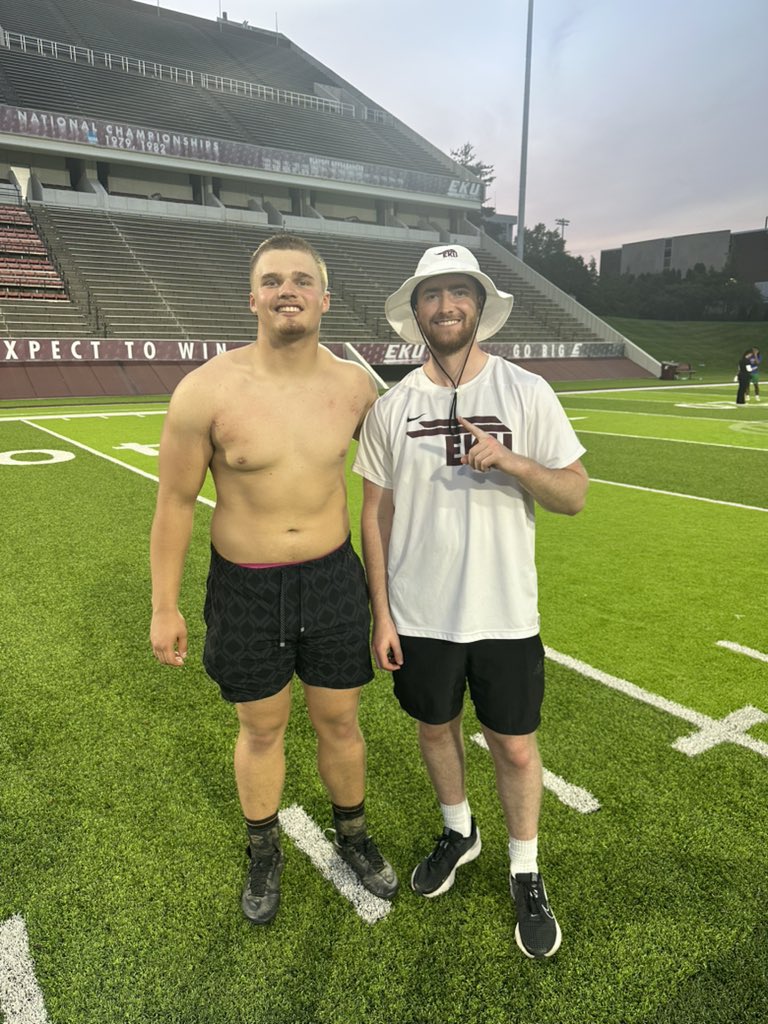 JacksonWhitten2's tweet image. Had a great experience today at @EKUFootball camp! Hope to be back soon! Was selected as a top performer for the “Smoke House”!
@Coach_IMcClain @dltough_8 @jaxegan_eku @Maxwe11EKU @CoachRav @WaltWellsCamps @EKUWWells