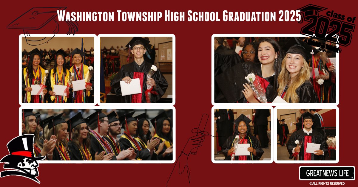 It was nothing but smiles at Washington Township’s graduation tonight!❤️🤍🖤 See all of the grad photos below 👇 Washington Township Middle/High School 

valpo.life/article/gradua…