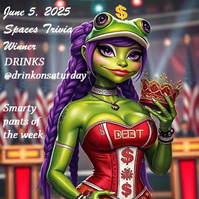 Congratulations to our new 🥳🎉

🤓"Smarty Pants of the Week"👖

<a href="/drinkonsaturday/">🇺🇸Drinks on Saturday🇺🇸</a> 🥰🚫👁️