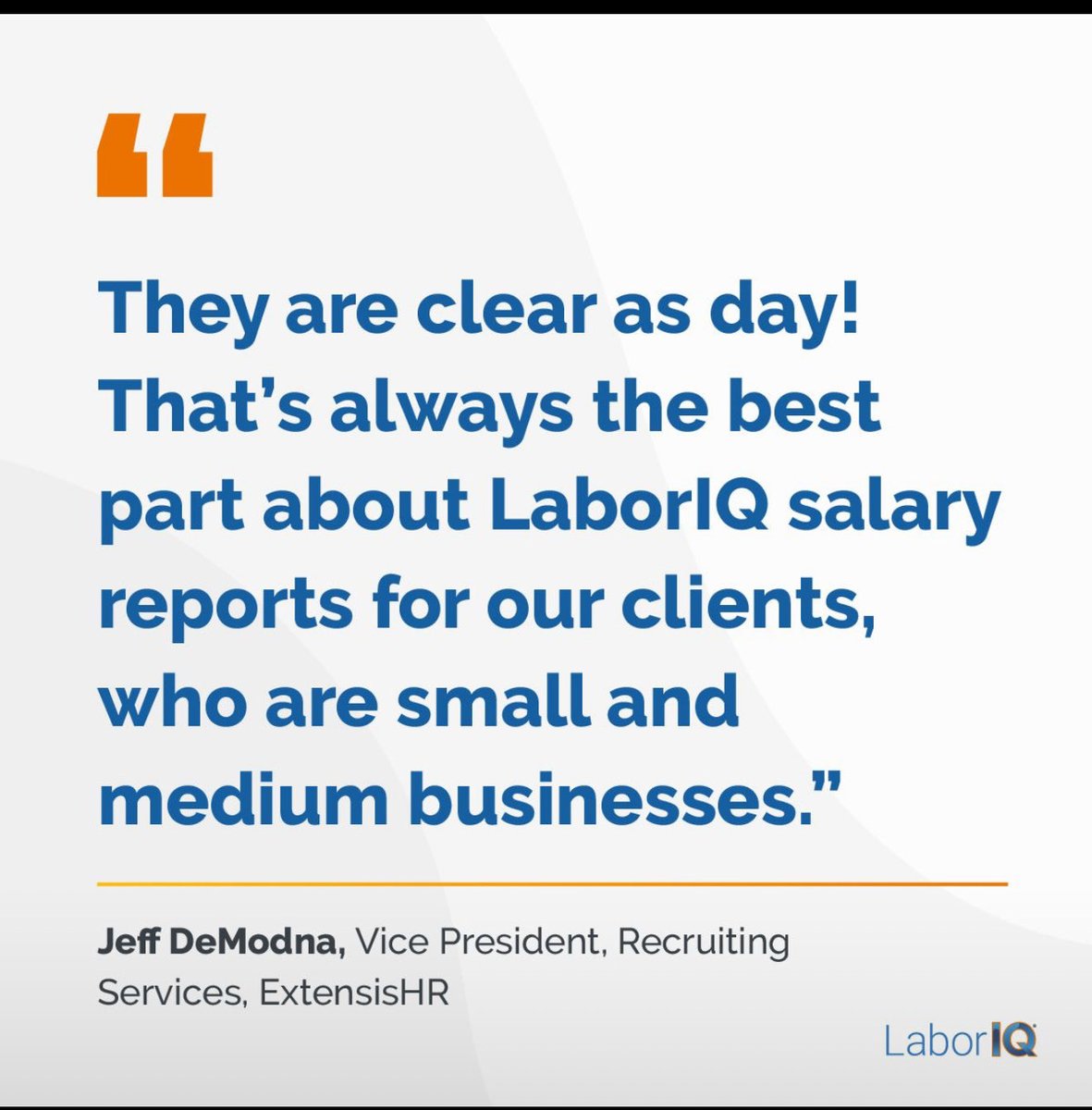SMB businesses don’t have time to sift through murky compensation data.

Discover how LaborIQ’s precise and immediately actionable salary insights help HR pros hire smarter, close pay gaps, and keep compensation strategies aligned with market trends:

lnkd.in/eMCbu_92