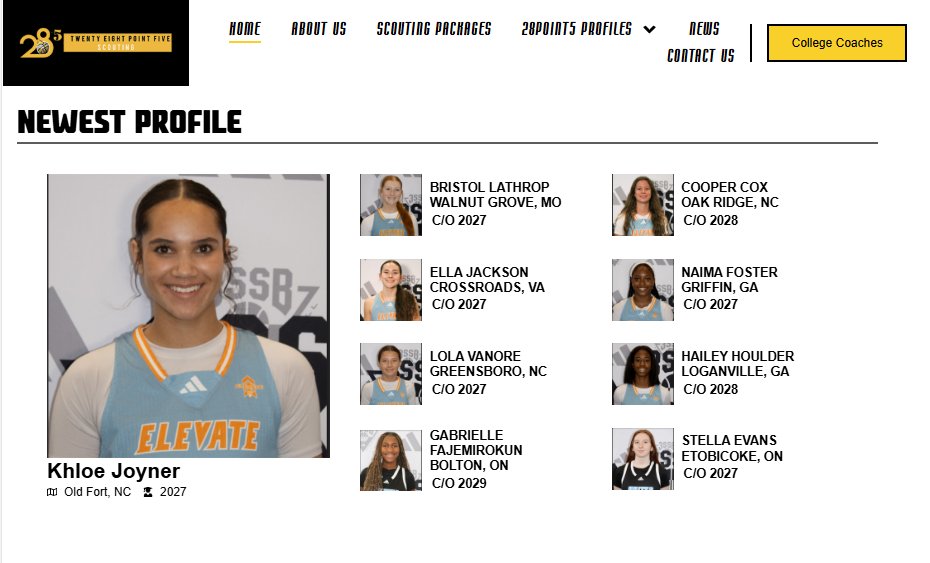 Jonathan Hemingway (@coachhemi) on Twitter photo โ๏ธ Analysis from <a href="/3SSBGCircuit/">3Stripes Select Basketball Girls Circuit</a>
'27 Khloe Joyner is a sleeper prospect in my notebook. 6-2 F who is strong on the glass & emerging as a 3pt shooter.
๐ <a href="/khloejoy828/">Khloe Joyner</a>
๐ <a href="/Elevate_Elite/">Elevate Elite</a>
๐28.5 Scouting โฌ๏ธ
28point5Scouting.com โ๏ธ Analysis from <a href="/3SSBGCircuit/">3Stripes Select Basketball Girls Circuit</a>
'27 Khloe Joyner is a sleeper prospect in my notebook. 6-2 F who is strong on the glass & emerging as a 3pt shooter.
๐ <a href="/khloejoy828/">Khloe Joyner</a>
๐ <a href="/Elevate_Elite/">Elevate Elite</a>
๐28.5 Scouting โฌ๏ธ
28point5Scouting.com
