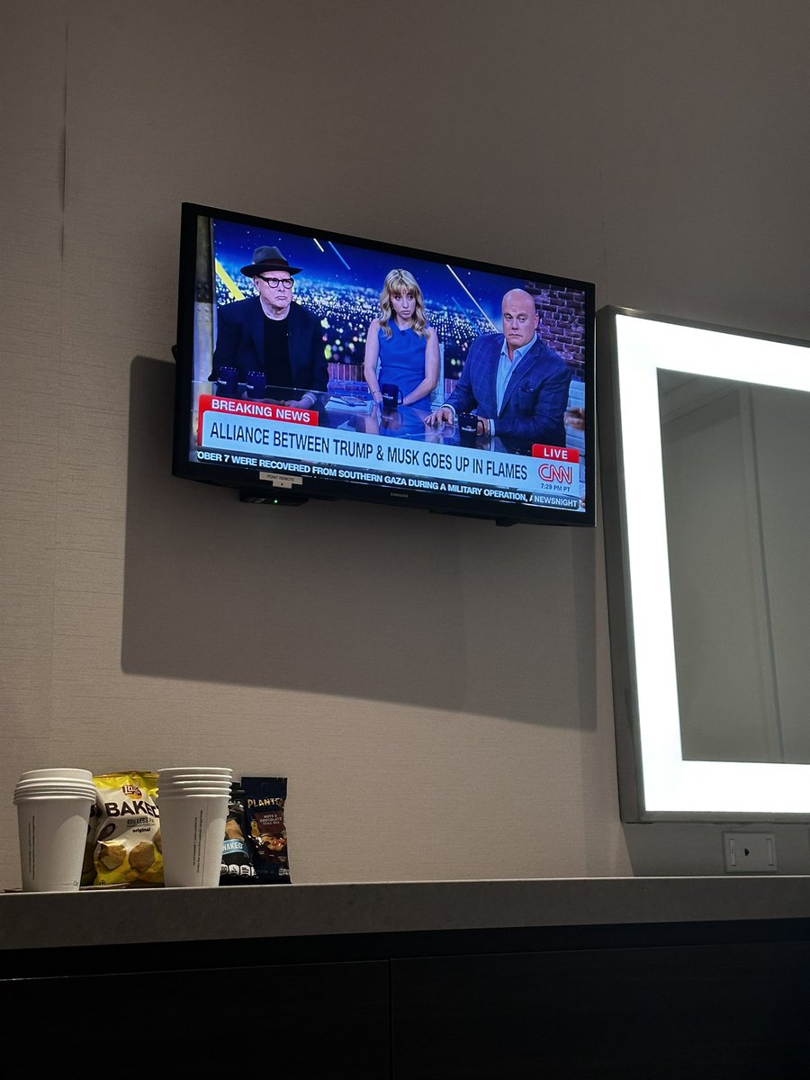 Sam Weinberg (@samueljweinberg) on Twitter photo Live from the the green room! <a href="/KatAbughazaleh/">Kat Abughazaleh</a> is doing what she does best: pushing back on Republican bullshit and holding Elon Musk accountable. Live from the the green room! <a href="/KatAbughazaleh/">Kat Abughazaleh</a> is doing what she does best: pushing back on Republican bullshit and holding Elon Musk accountable.