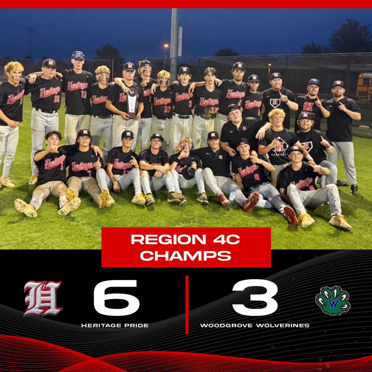HeritageBSB's tweet photo. Regular Season Champions ✅
District Tournament Champions ✅
Region Tournament Champions ✅

First region title in program history!

@LoCoSports https://t.co/CkYwMkr3Oa