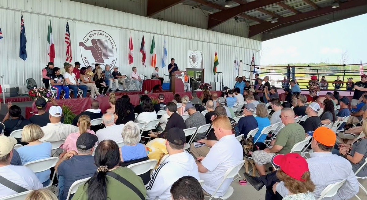 Boxing stars and fans from around the world gather in Canastota for opening day of the 2025 Hall of Fame Induction Weeknd. 🥊🌎