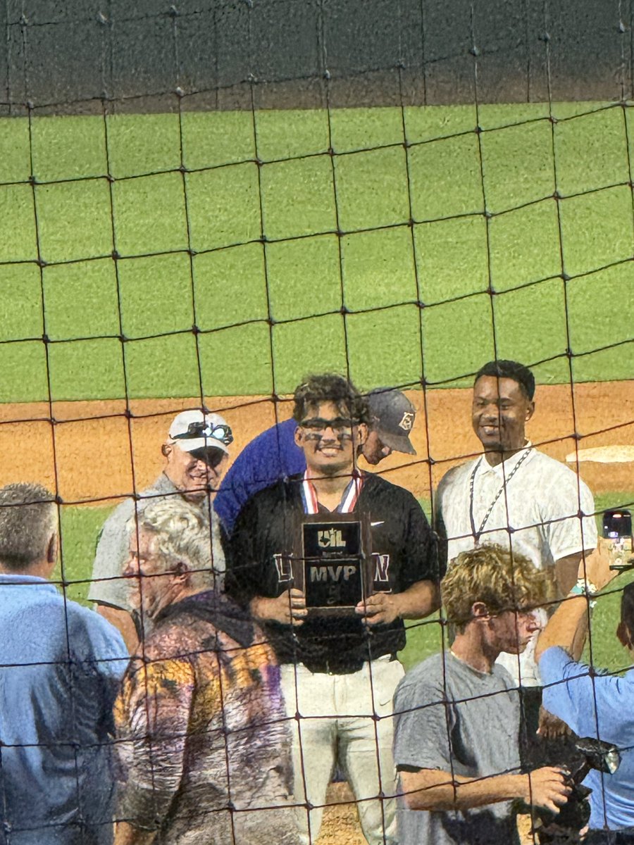 dclaryjr's tweet photo. And @ethan_ortega32 leaves with one more bit of hardware-the MVP trophy. https://t.co/rmWV7enzRm