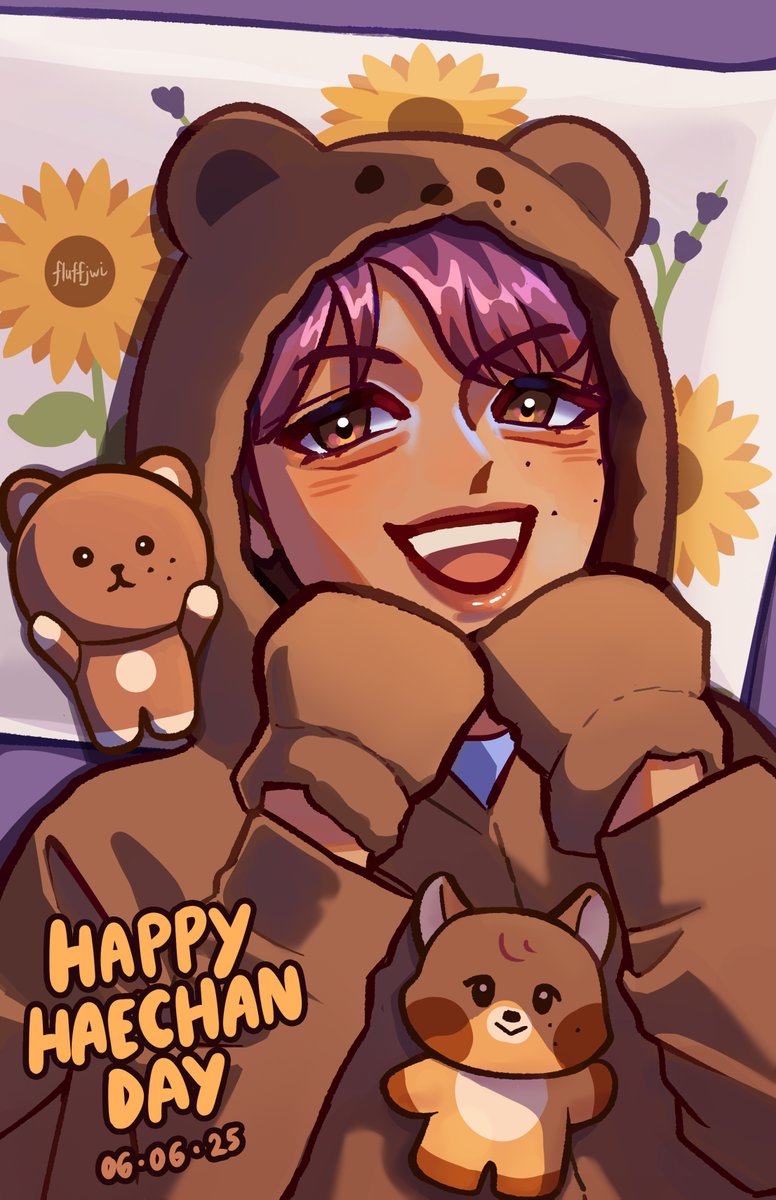fluffjwi's tweet photo. happy haechan day!! 🐻☀️🌻

#찬란하게_빛날_해찬이의_스물여섯
#HAPPYHAECHANDAY
#25SunKissesForHAECHAN #haechan https://t.co/4rHpXP2mjz
